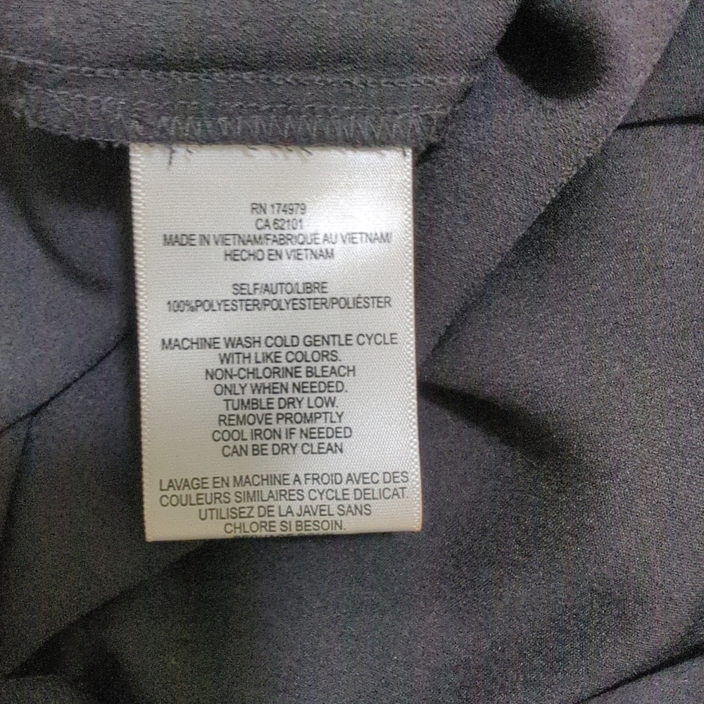 BCBG MaxAzria Black Long Sleeved Blouse - Picture 5 of 6